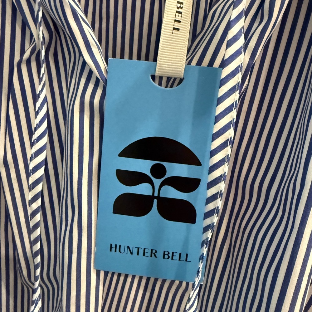 NWT Hunter Bell Navy & White Striped Millie Top - Small - Picture 2 of 5